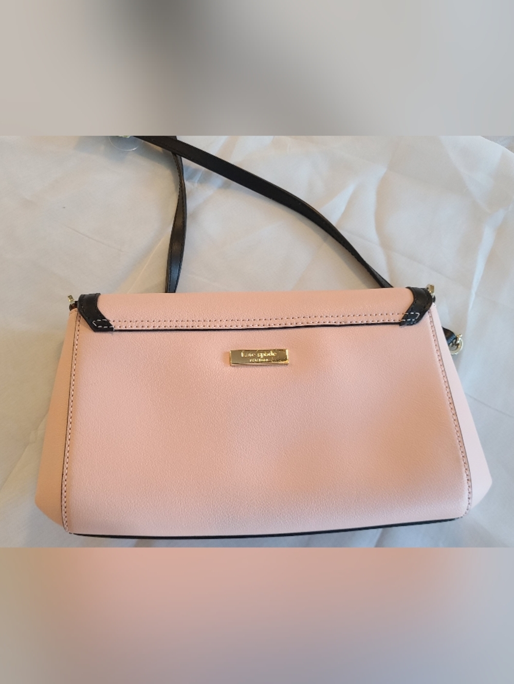 NWT Rare Limited Kate Spade Greer Mayfair Drive Bow Crossbody Bag Pink Black - Picture 3 of 16